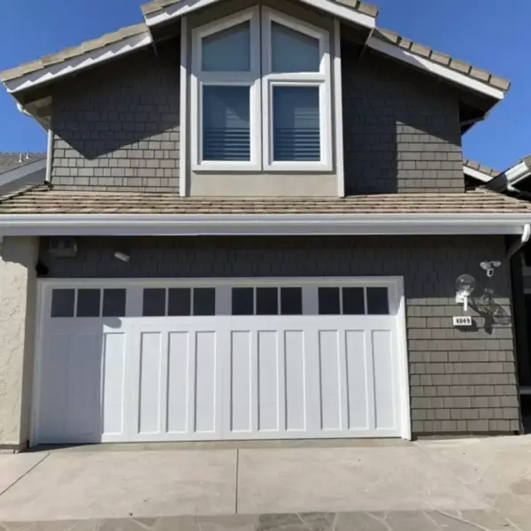 Completed garage door installation